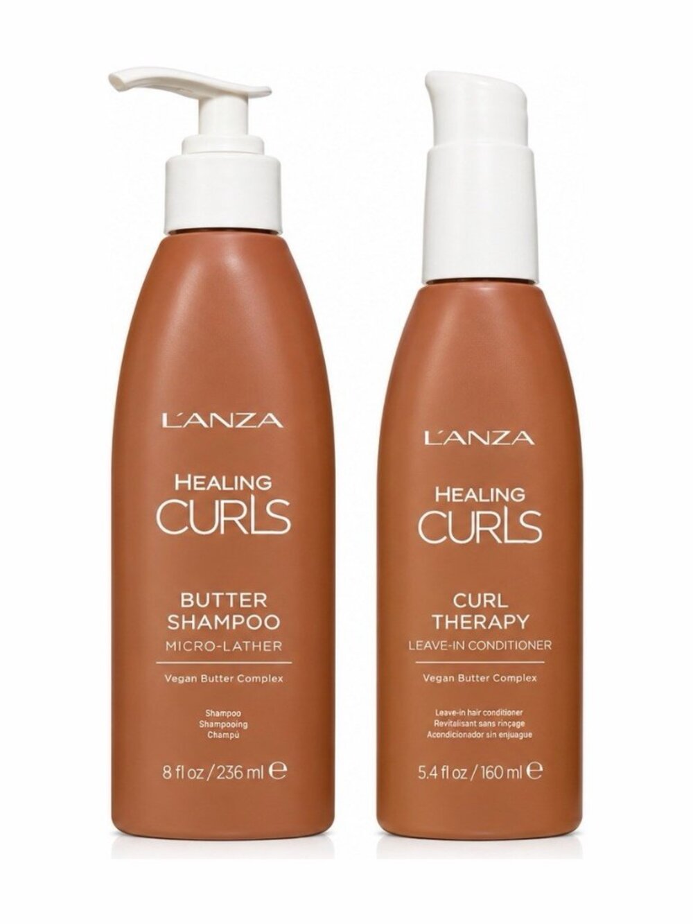 L’ANZA Healing Curls Butter Shampoo & Curl Therapy Leave-In Conditioner Set